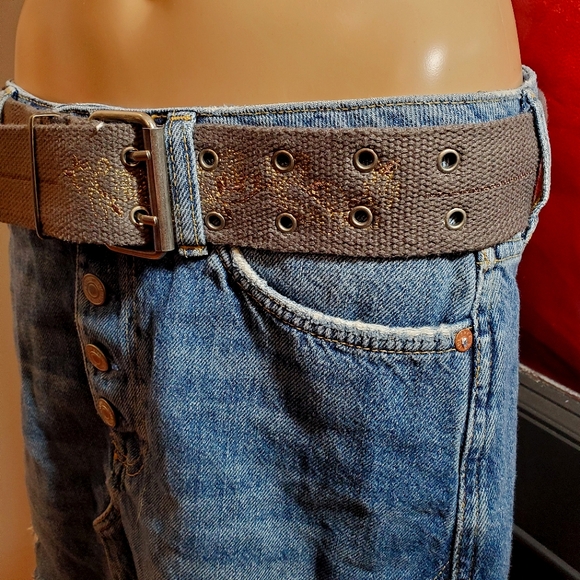 Fabric Belt w Floral Design - Picture 2 of 6